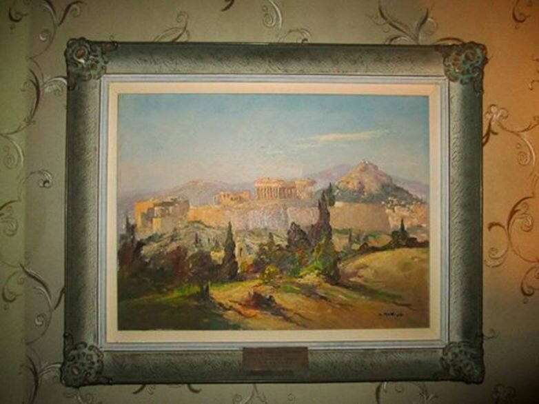 Acropolis Painting given to President Truman