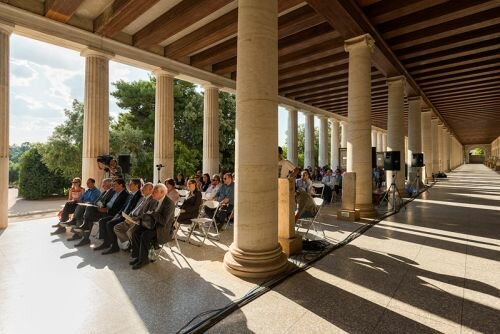 The Massive Open Online Course (MOOC) "Beyond Silicon Valley: Growing Entrepreneurship in Transitioning Economies," closes at the Stoa of Attalos